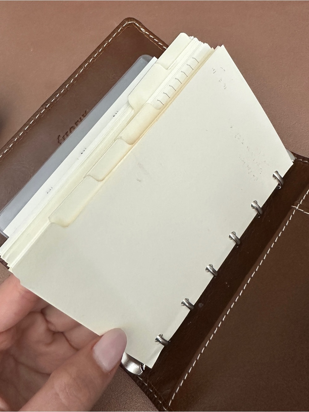 Filofax Pocket Leather Organizer Brown + 2026 Inserts, Refills & Hole Punch - Picture 5 of 14
